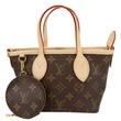 LOUIS VUITTON Neverfull BB Monogram Canvas Tote Bag Brown