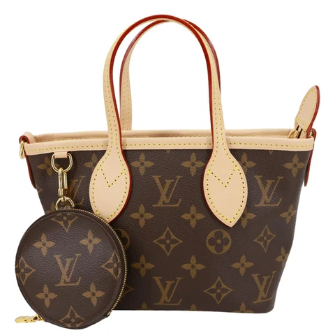 LOUIS VUITTON Neverfull BB Monogram Canvas Tote Bag Brown