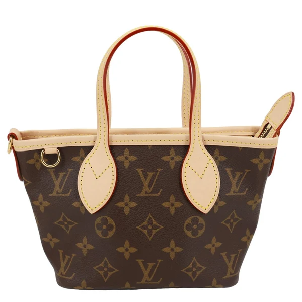 LOUIS VUITTON Neverfull BB Monogram Canvas Tote Bag Brown