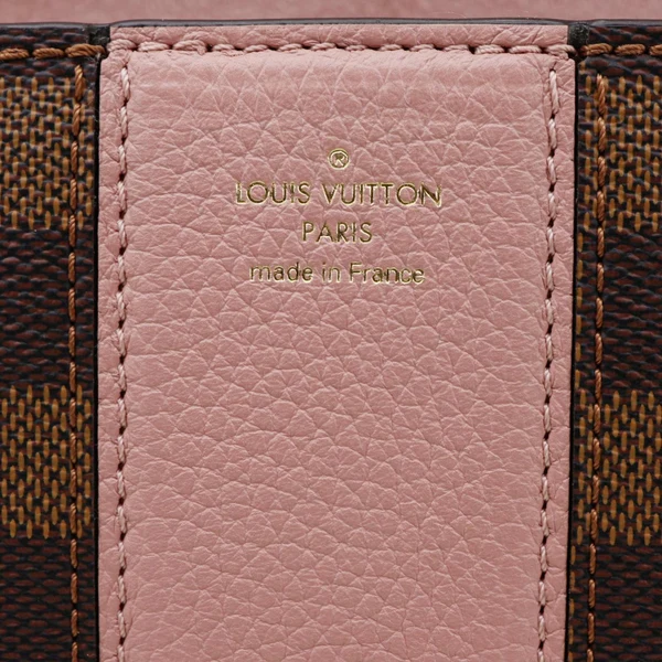 LOUIS VUITTON Wight Damier Ebene Shoulder Bag Rose Ballerine