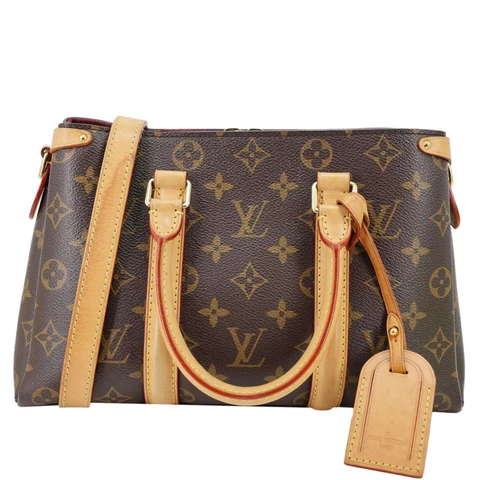 LOUIS VUITTON Soufflot BB Monogram Canvas Shoulder Crossbody Bag Brown