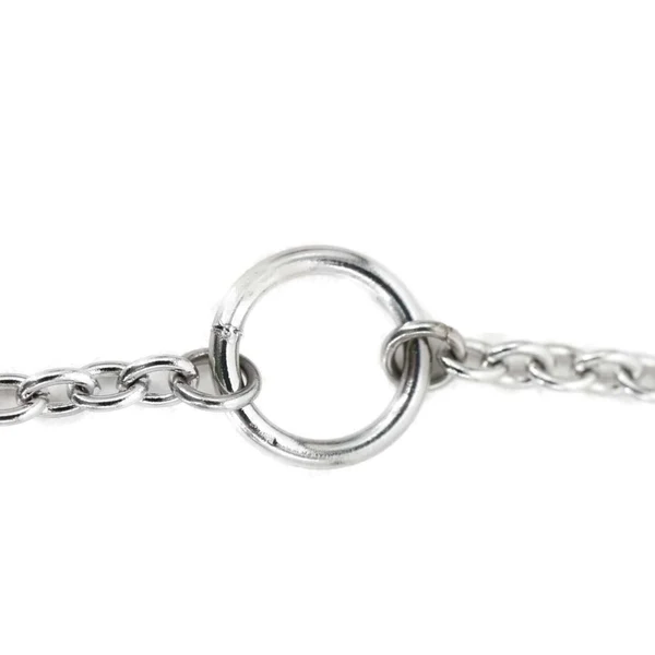 HERMES Panache Horse Palladium Plated Metal Pendant Necklace Silver
