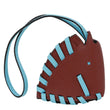 HERMES Cheval Tresse Epsom Calfskin Leather Charm Brown