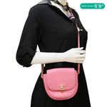 CHANEL CC Casual Trip Quilted Leather Messenger Bag Pink