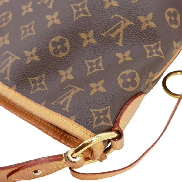 LOUIS VUITTON Delightful MM Monogram Canvas Hobo Shoulder Bag Brown