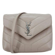 YVES SAINT LAURENT Loulou Toy Quilted Leather Crossbody Bag Pink