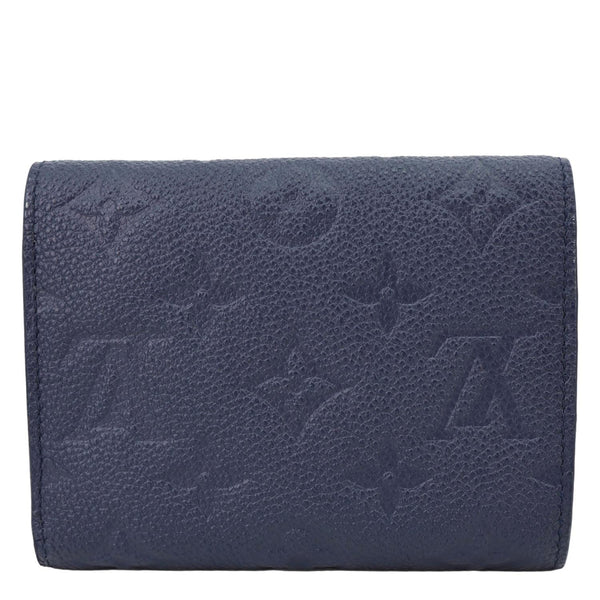 LOUIS VUITTON Victorine Monogram Empreinte Leather Wallet Navy Blue