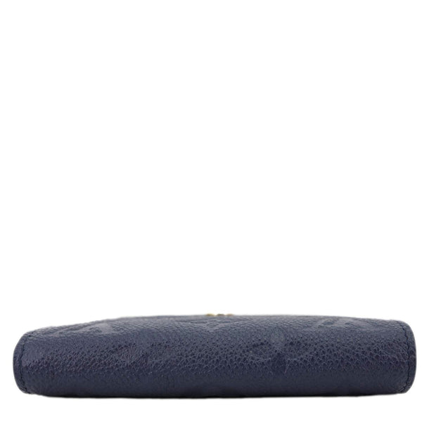 LOUIS VUITTON Victorine Monogram Empreinte Leather Wallet Navy Blue