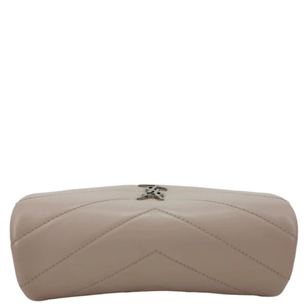 YVES SAINT LAURENT Loulou Toy Quilted Leather Crossbody Bag Pink