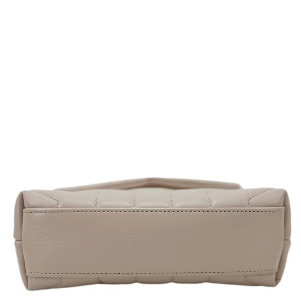 YVES SAINT LAURENT Loulou Toy Quilted Leather Crossbody Bag Pink