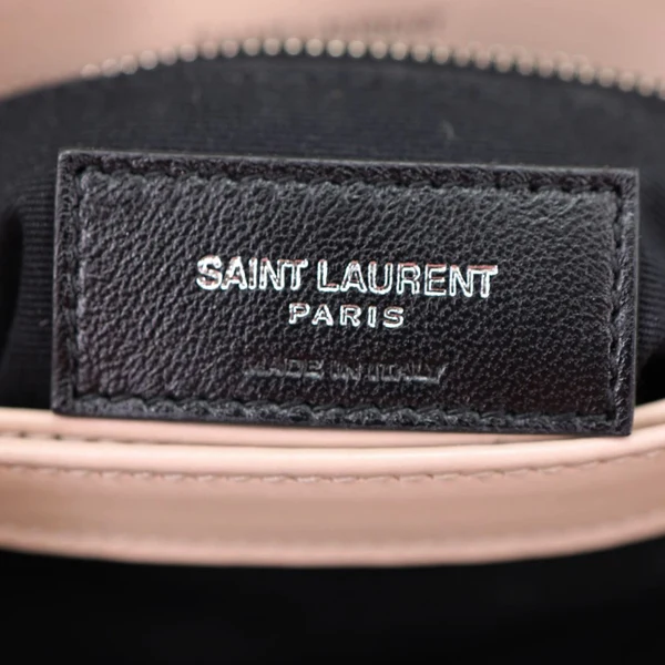 YVES SAINT LAURENT Loulou Toy Quilted Leather Crossbody Bag Pink