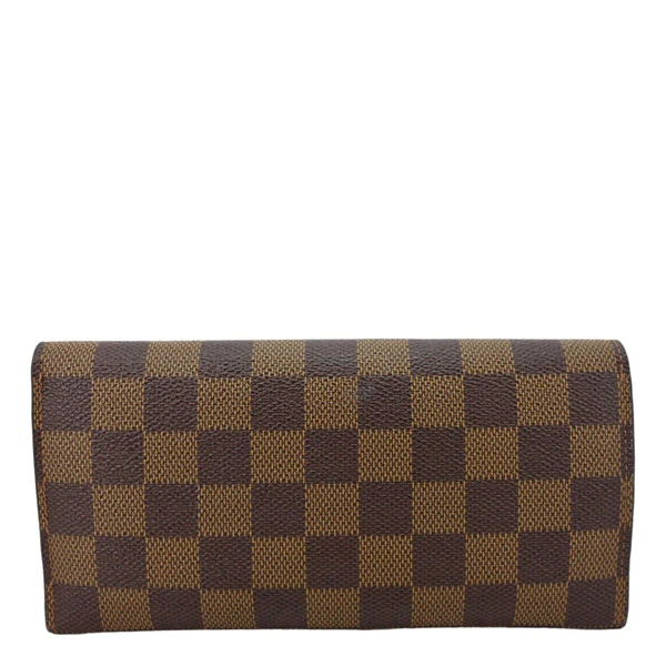LOUIS VUITTON Josephine Damier Ebene Wallet Brown