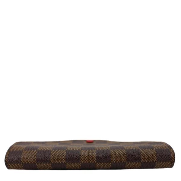 LOUIS VUITTON Josephine Damier Ebene Wallet Brown