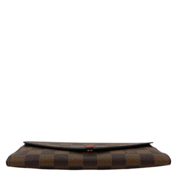 LOUIS VUITTON Josephine Damier Ebene Wallet Brown
