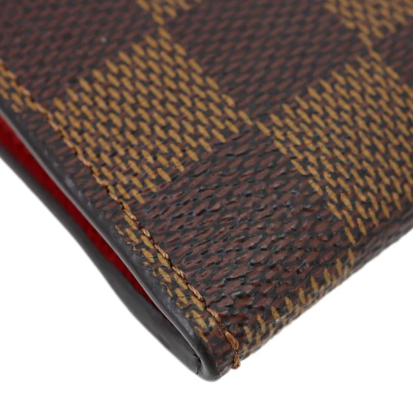 LOUIS VUITTON Josephine Damier Ebene Wallet Brown
