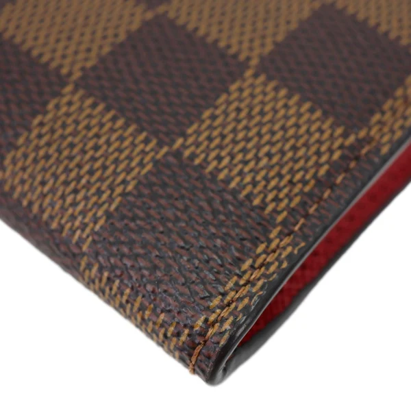 LOUIS VUITTON Josephine Damier Ebene Wallet Brown