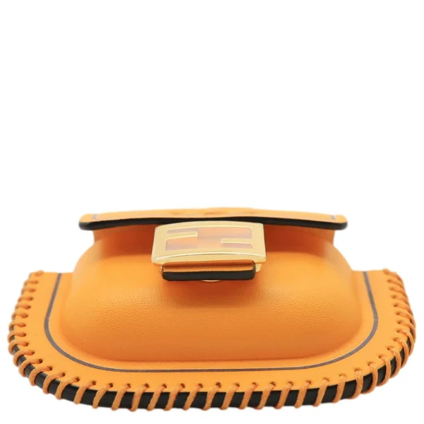FENDI Baguette Convertible Leather AirPods Pro Case Orange