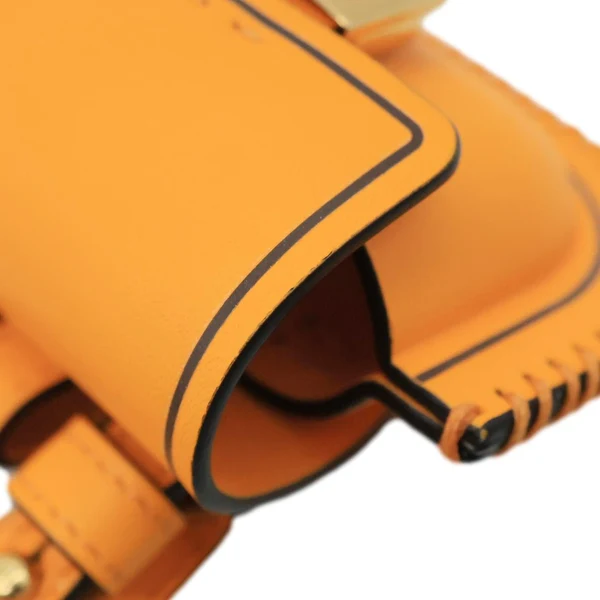 FENDI Baguette Convertible Leather AirPods Pro Case Orange