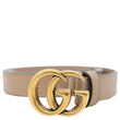 GUCCI Womens Slim Double G Leather Belt 409417 Size 85.34 Porcelain Rose