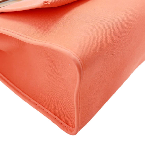 HERMES Herbag Zip 31 PM Vache Hunter Toile Canvas Shoulder Bag Orange