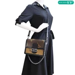 LOUIS VUITTON Dauphine MM Giant Monogram Reverse Canvas Shoulder Bag Brown