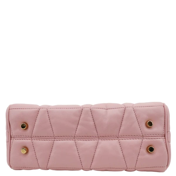 VERSACE Medusa '95 Quilted Leather Tote Bag Pink