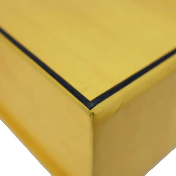 FENDI Vertical Box Vitello Leather Crossbody Bag Yellow