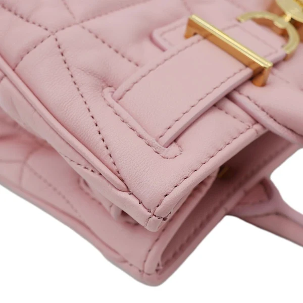 VERSACE Medusa '95 Quilted Leather Tote Bag Pink