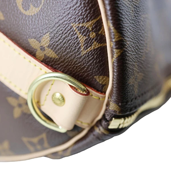 LOUIS VUITTON Keepall 55 Monogram Canvas Travel Bag Brown