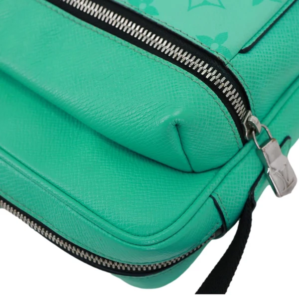 LOUIS VUITTON Outdoor Taiga Monogram Messenger Bag Miami Green