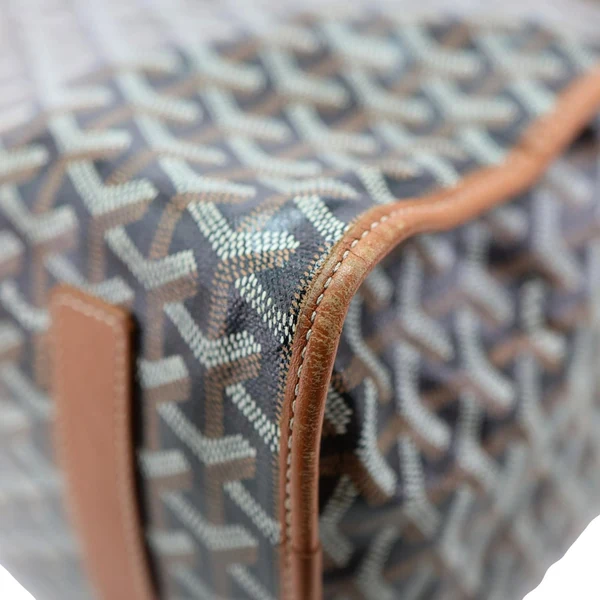 GOYARD Saint Leger Chevron Print Canvas Backpack Brown