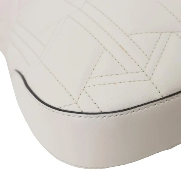 GUCCI Dionysus Web Medium Matelasse Leather Hobo Bag White 444072