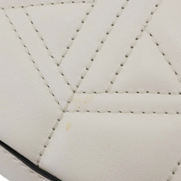GUCCI Dionysus Web Medium Matelasse Leather Hobo Bag White 444072