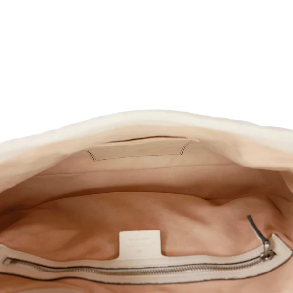 GUCCI Dionysus Web Medium Matelasse Leather Hobo Bag White 444072
