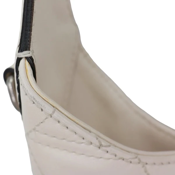 GUCCI Dionysus Web Medium Matelasse Leather Hobo Bag White 444072