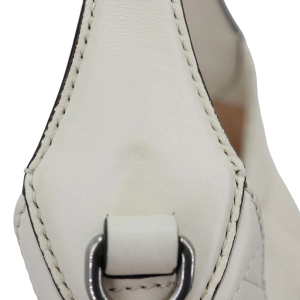 GUCCI Dionysus Web Medium Matelasse Leather Hobo Bag White 444072