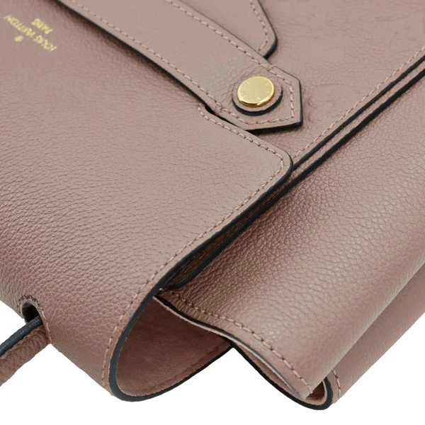 LOUIS VUITTON Trocadero Monogram Empreinte Leather Shoulder Bag Beige