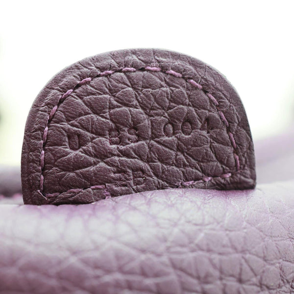 HERMES Evelyne PM Clemence Leather Crossbody Bag Purple