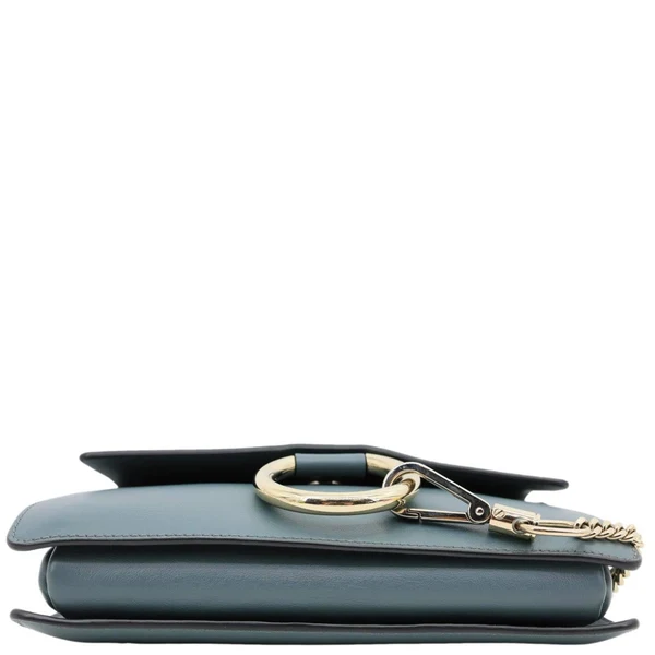 CHLOE Faye Small Suede Shoulder Bag Blue