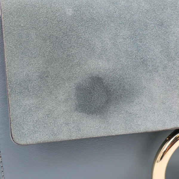 CHLOE Faye Small Suede Shoulder Bag Blue