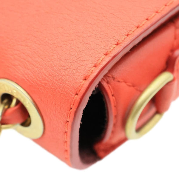 CHANEL Multi Pouching Flap Quilted Calfskin Leather Crossbody Bag Orange