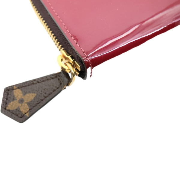 LOUIS VUITTON Portefeuille Miroir Patent Leather Long Wallet Magenta
