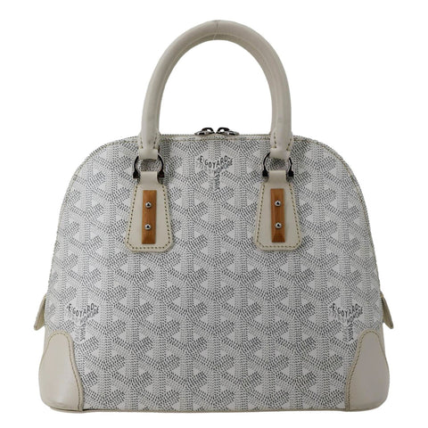 GOYARD Vendome Mini Signature Canvas Tote Bag White