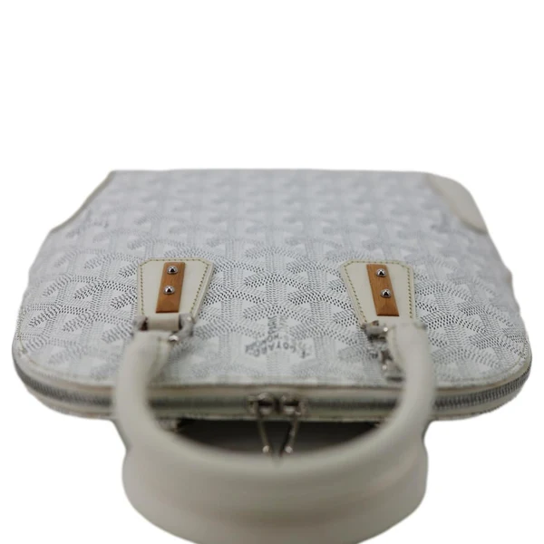 GOYARD Vendome Mini Signature Canvas Tote Bag White