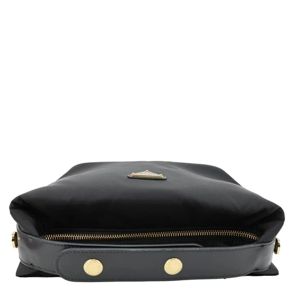 PRADA Cherie Mini Re Nylon Shoulder Bag Black