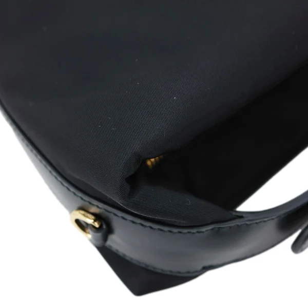 PRADA Cherie Mini Re Nylon Shoulder Bag Black