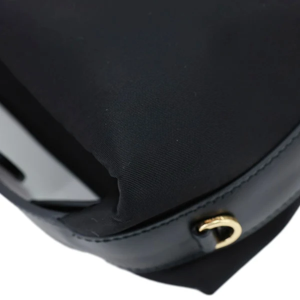 PRADA Cherie Mini Re Nylon Shoulder Bag Black