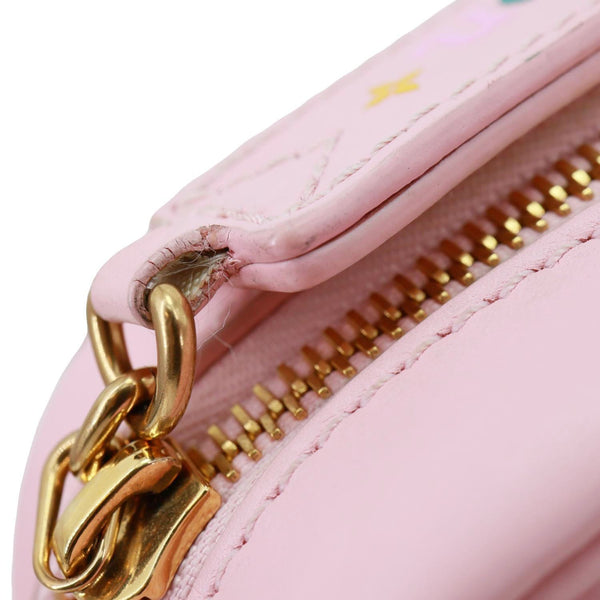 LOUIS VUITTON New Wave Quilted Leather Camera Crossbody Bag Pink