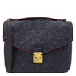 LOUIS VUITTON Metis Pochette Empreinte Leather Crossbody Bag Navy Blue