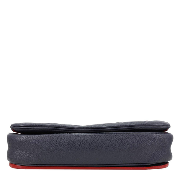 LOUIS VUITTON Metis Pochette Empreinte Leather Crossbody Bag Navy Blue